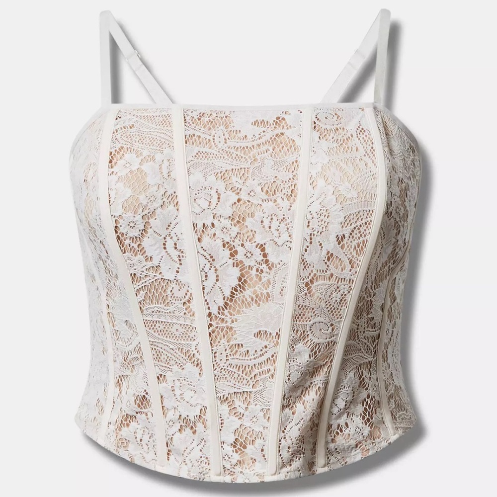 Torrid White Lace Corset.  Size 5.  NWT.